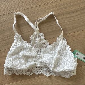 Elegant White Lace Bralette